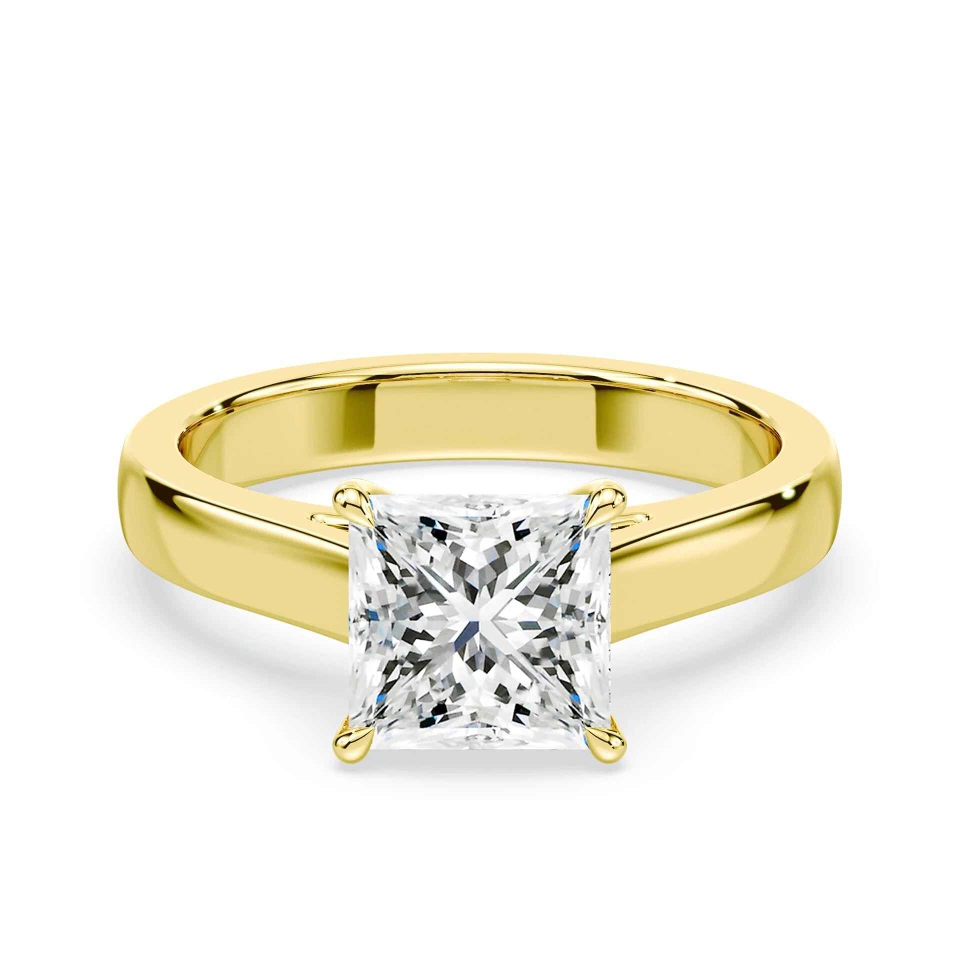 Princess Cut Wide Cathedral