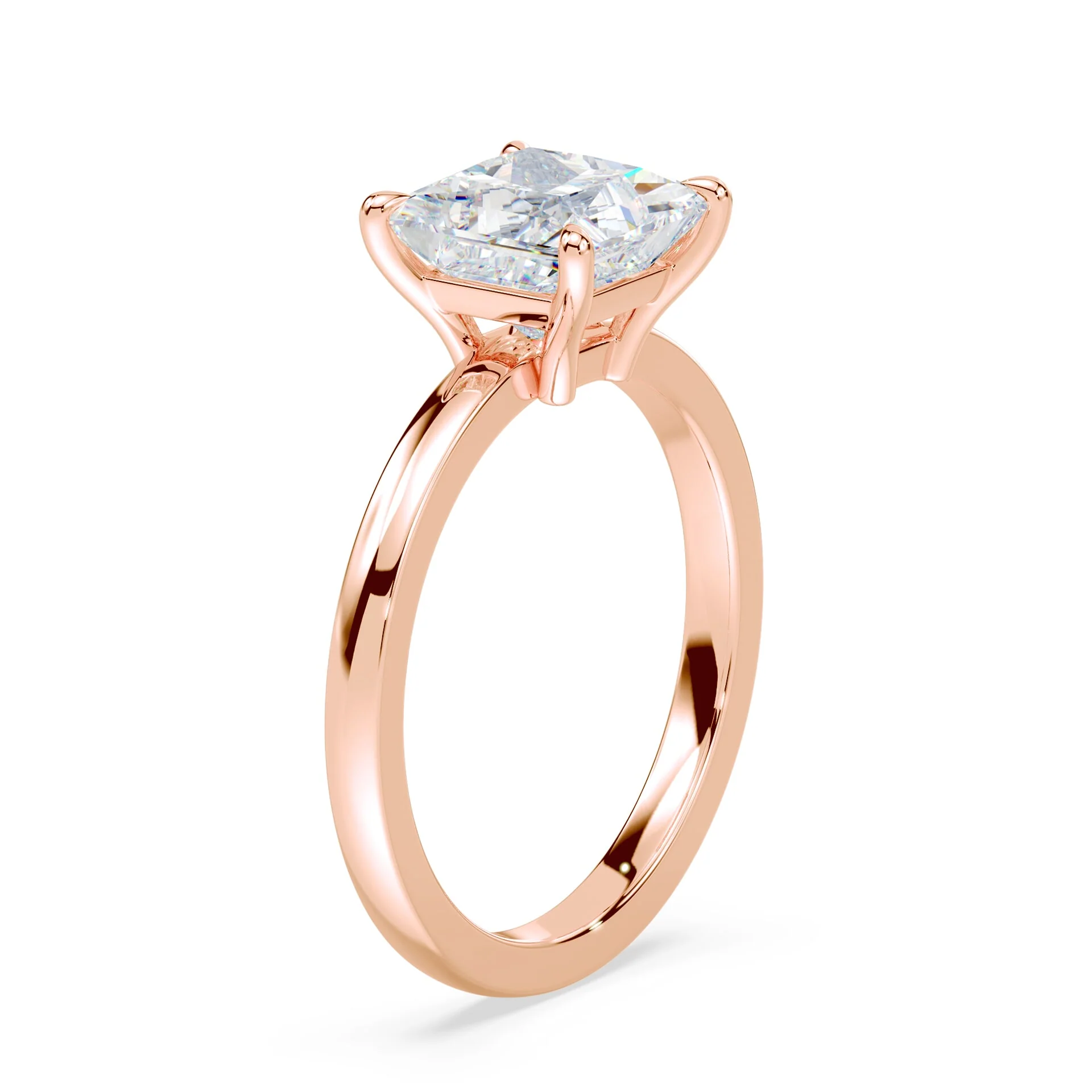 Princess Cut Low Profile Solitaire - Image 2