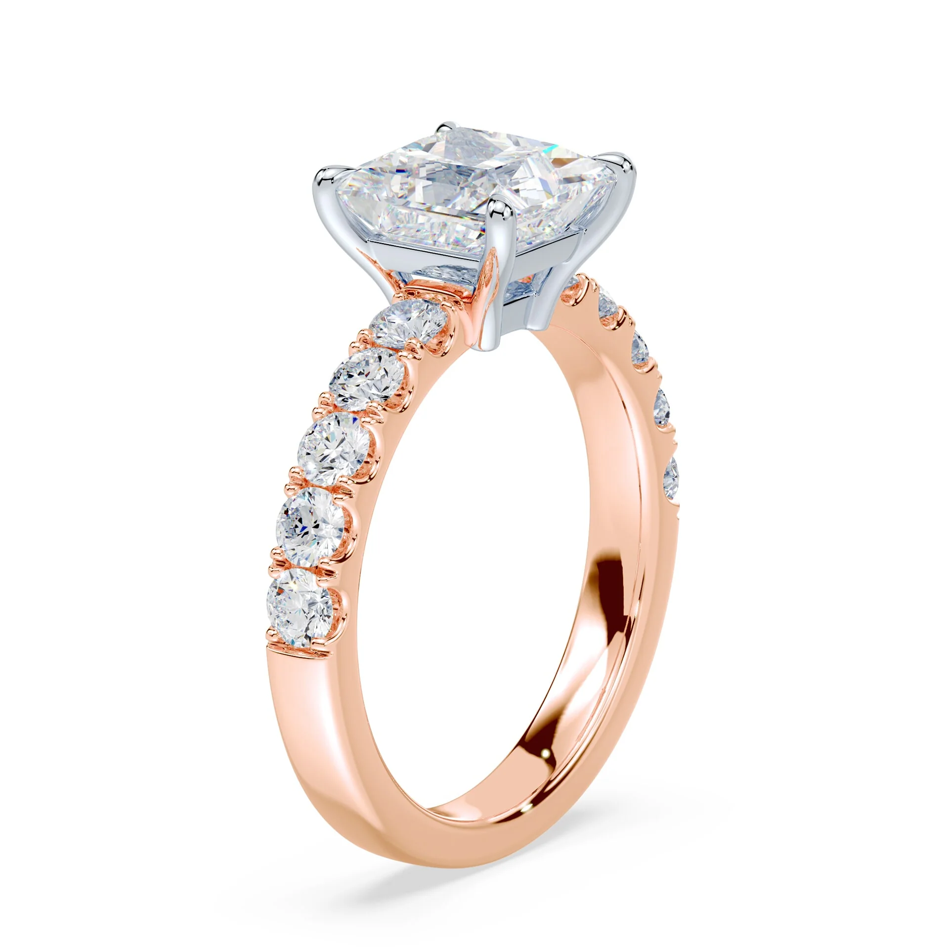Princess Cut Low Profile Wide Pave - Image 2
