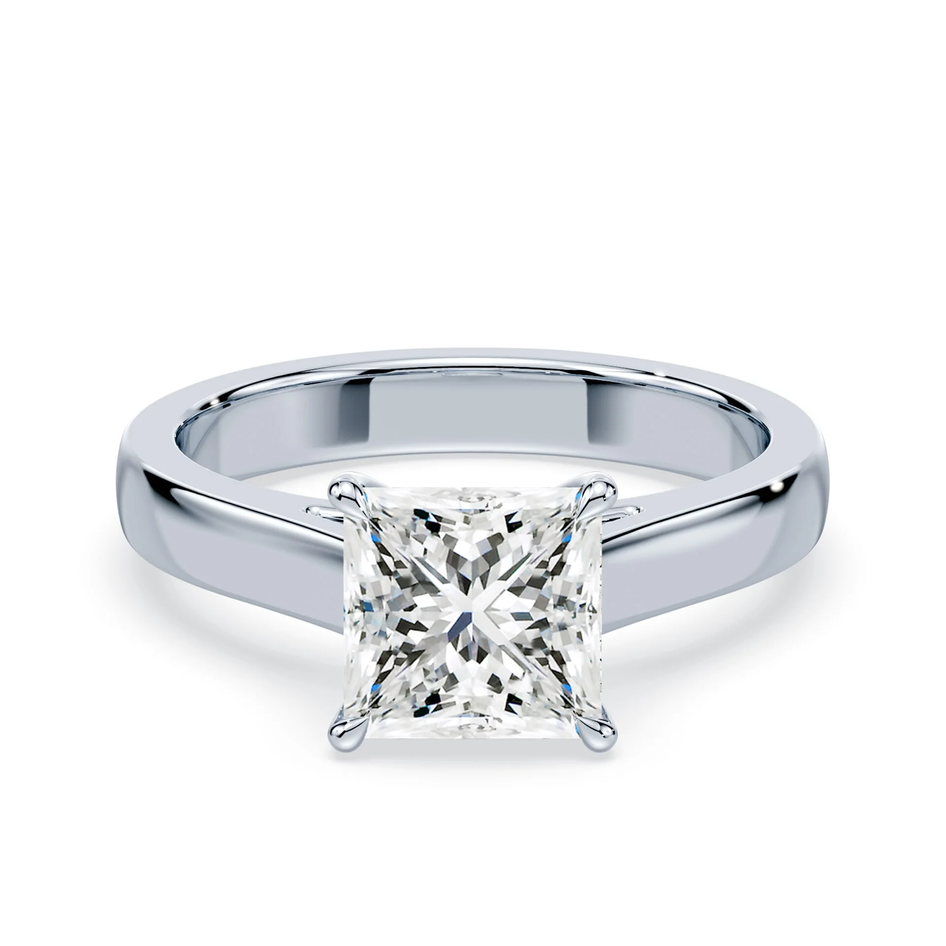 Princess Cut Wide Cathedral