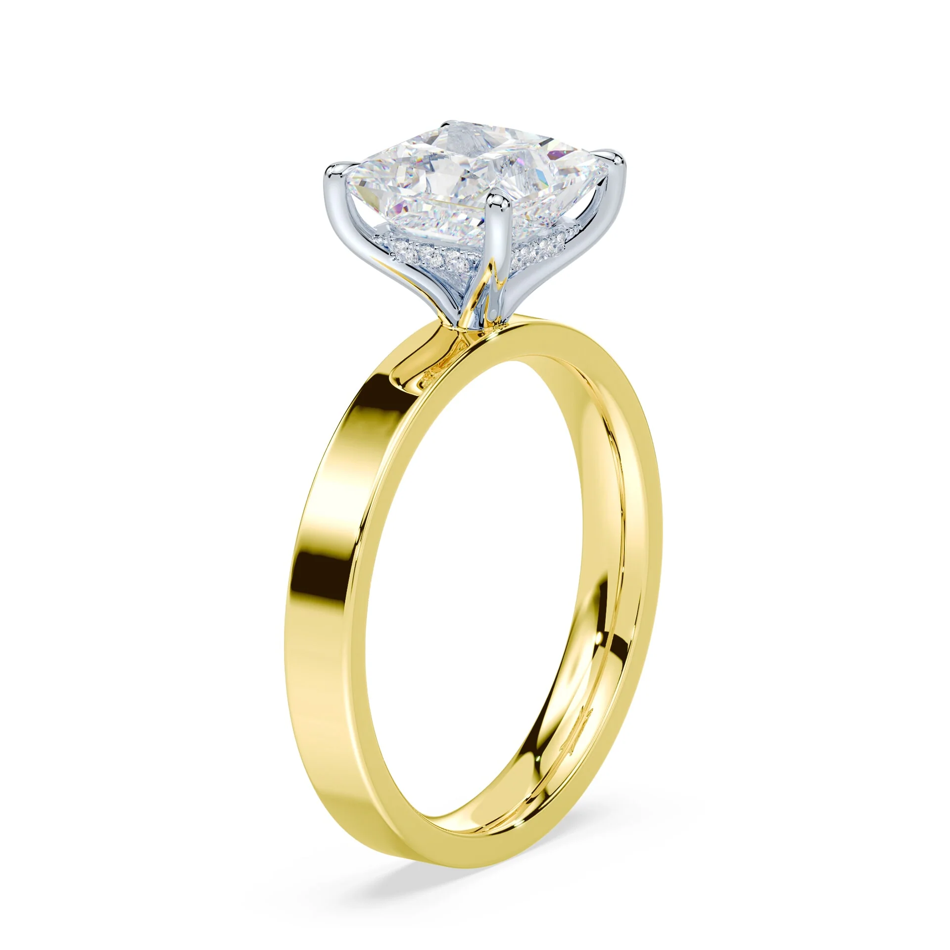Princess Hidden Halo Wide Solitaire - Image 2