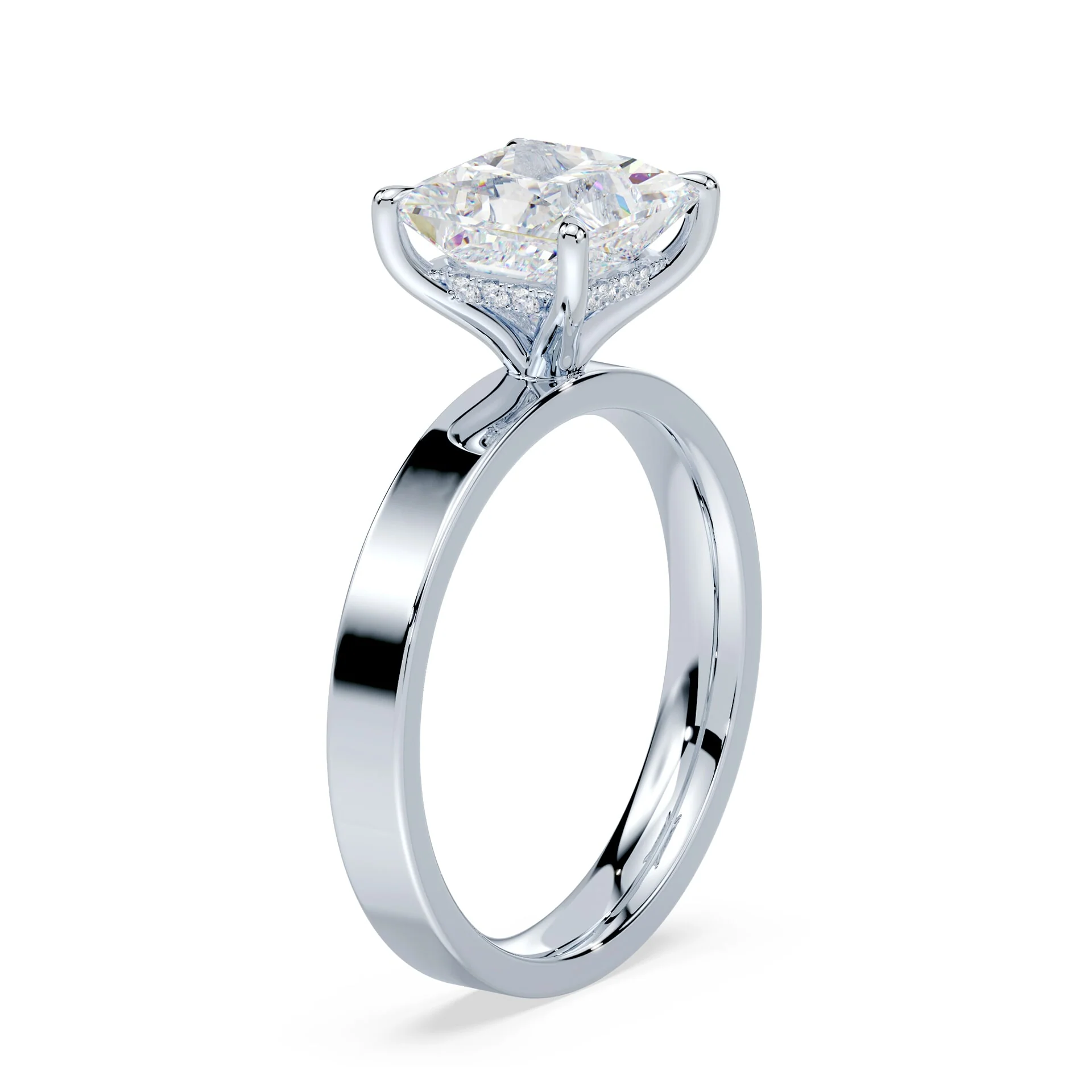 Princess Hidden Halo Wide Solitaire - Image 2