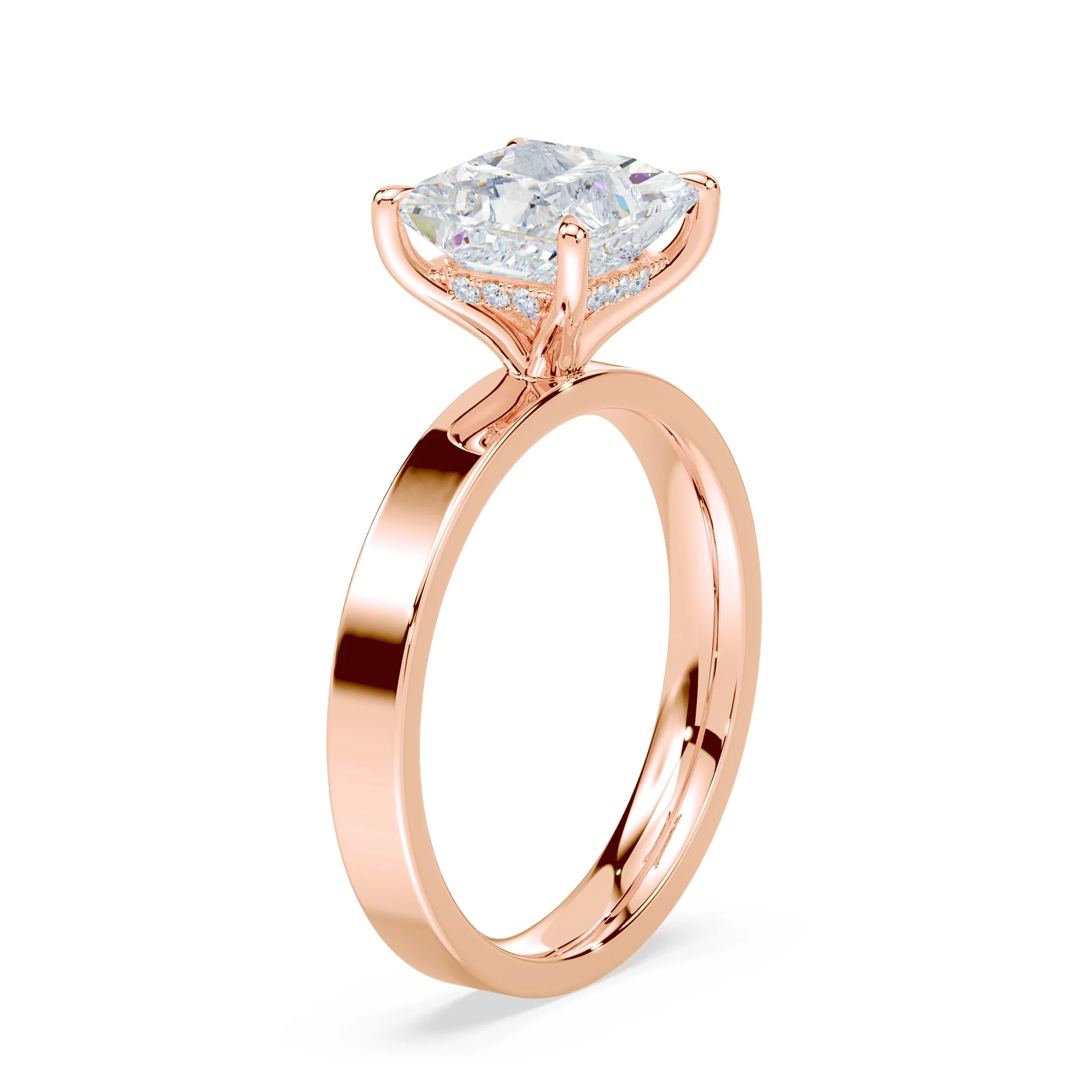 Princess Hidden Halo Wide Solitaire - Image 2