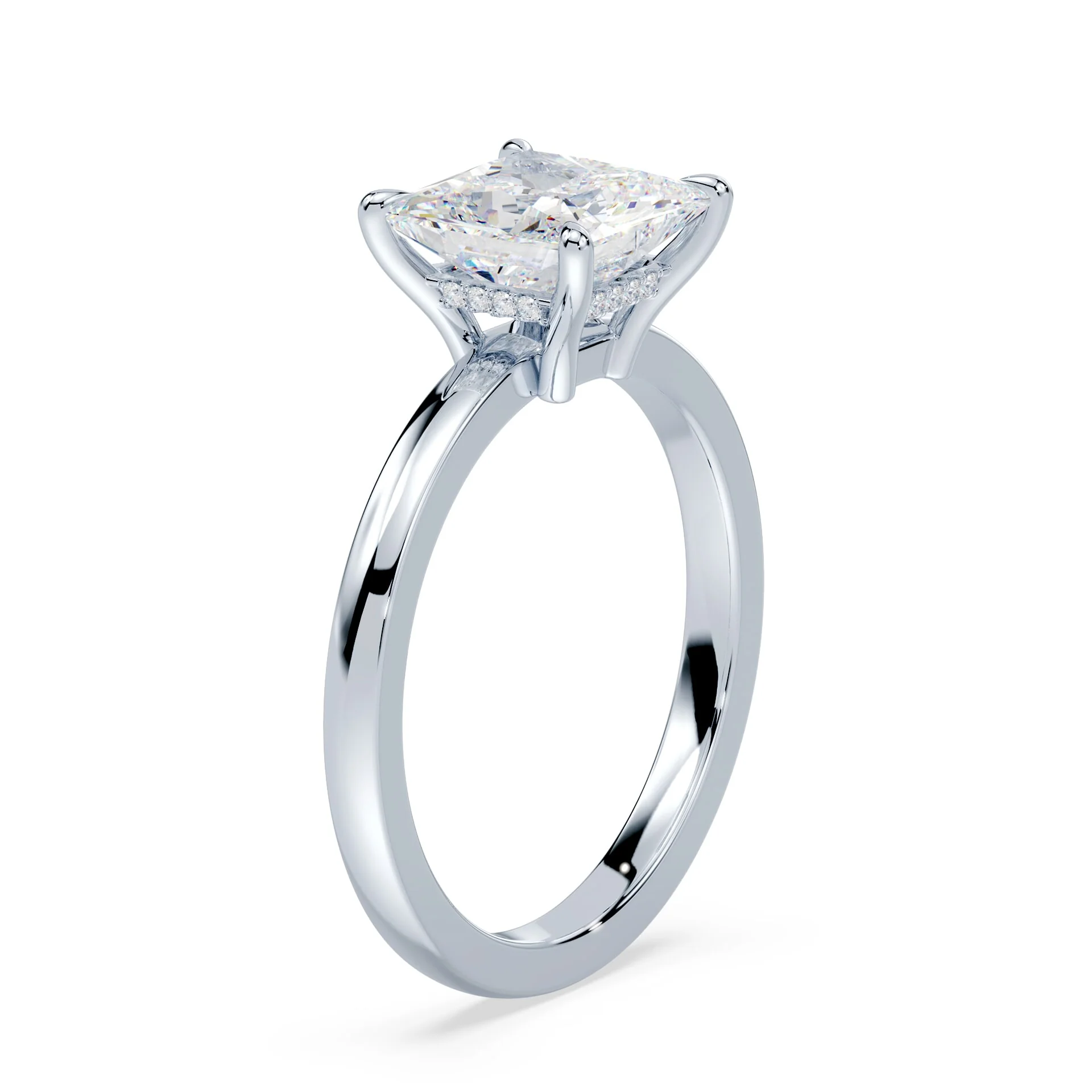 Princess Cut Low Profile Hidden Halo - Image 2