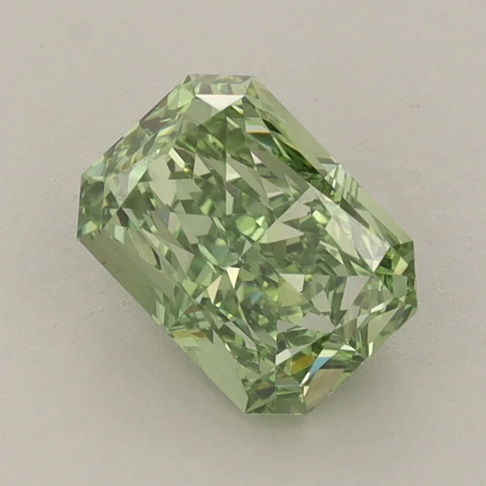 Radiant 1.00ct Fancy Vivid  Green VS1