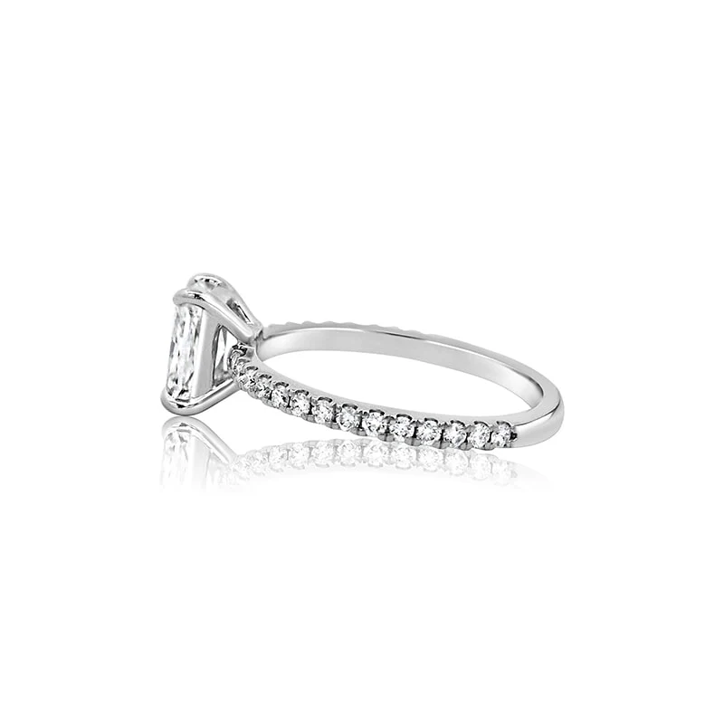 Radiant 1.31ct Lab Diamond White Gold Ring - Image 3