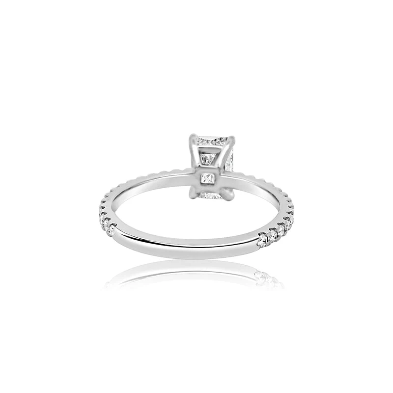 Radiant 1.31ct Lab Diamond White Gold Ring - Image 4