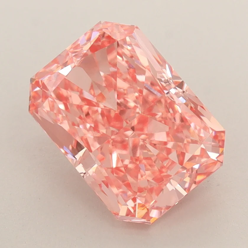 Radiant 2.38ct Fancy Vivid  Pink VVS2