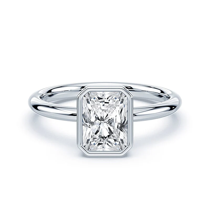 Radiant Cut Bezel Ring