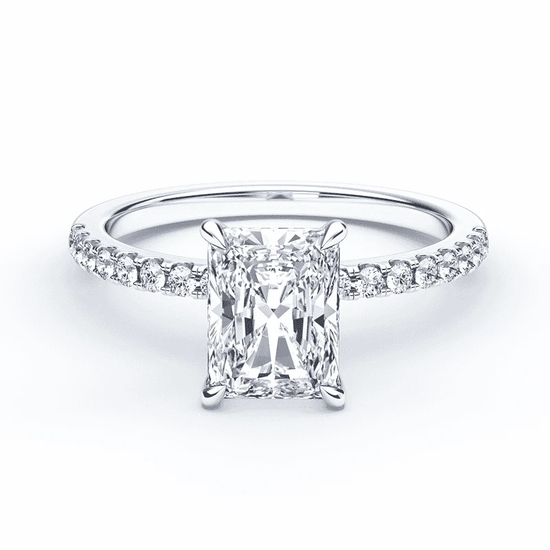 Radiant Low Profile Pave Ring