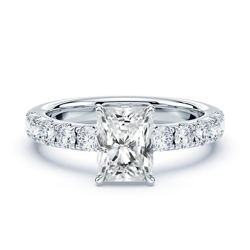 Radiant Low Wide Pave Ring