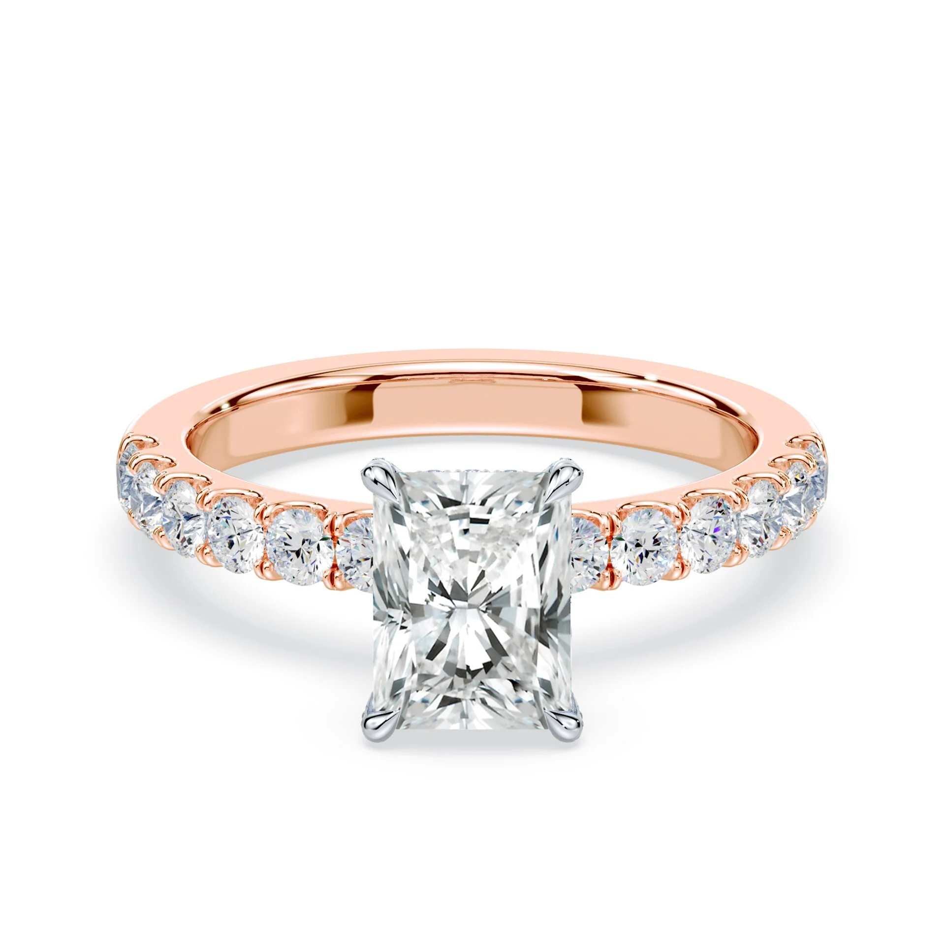 Radiant Allover Pave Medium Band Ring