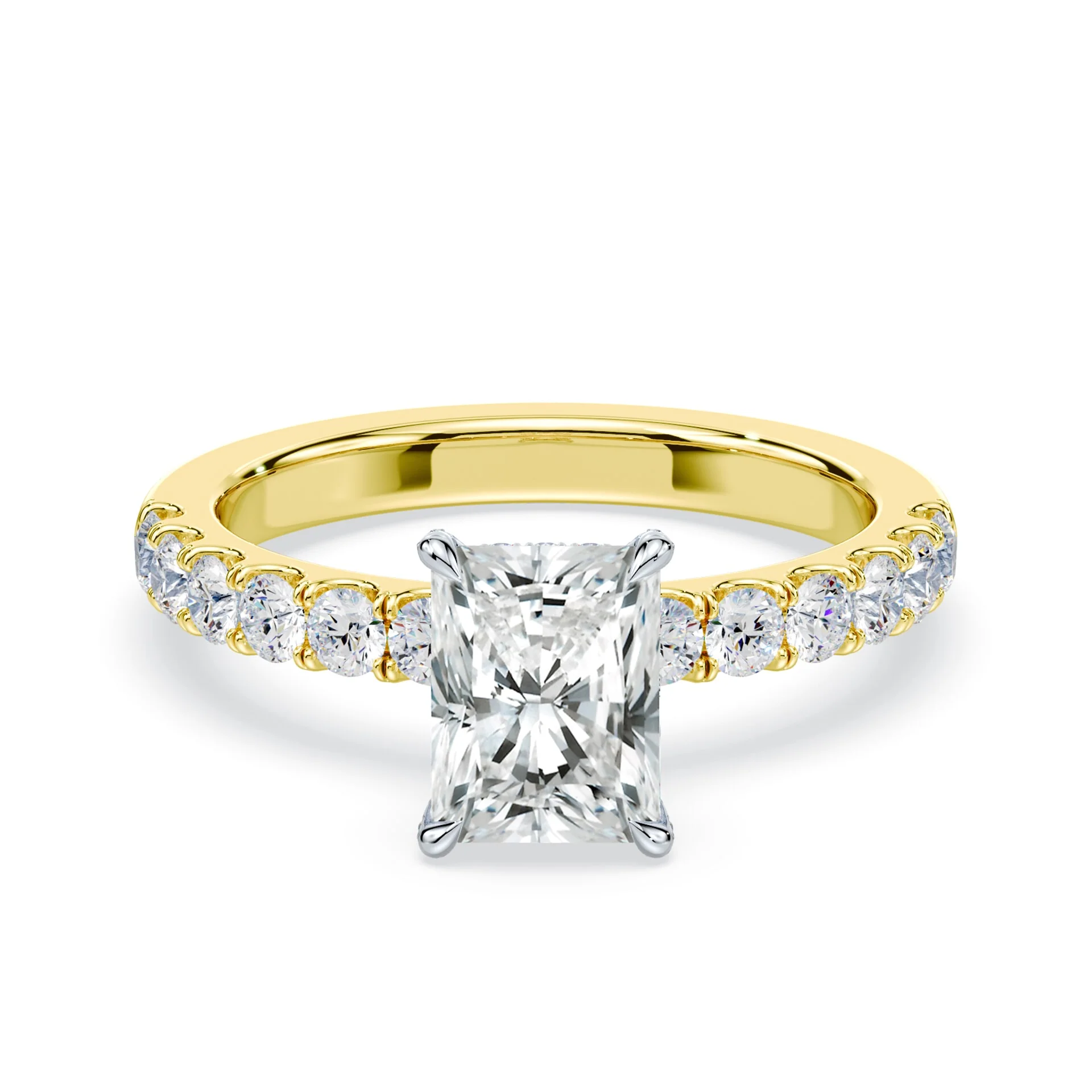 Radiant Allover Pave Medium Band Ring