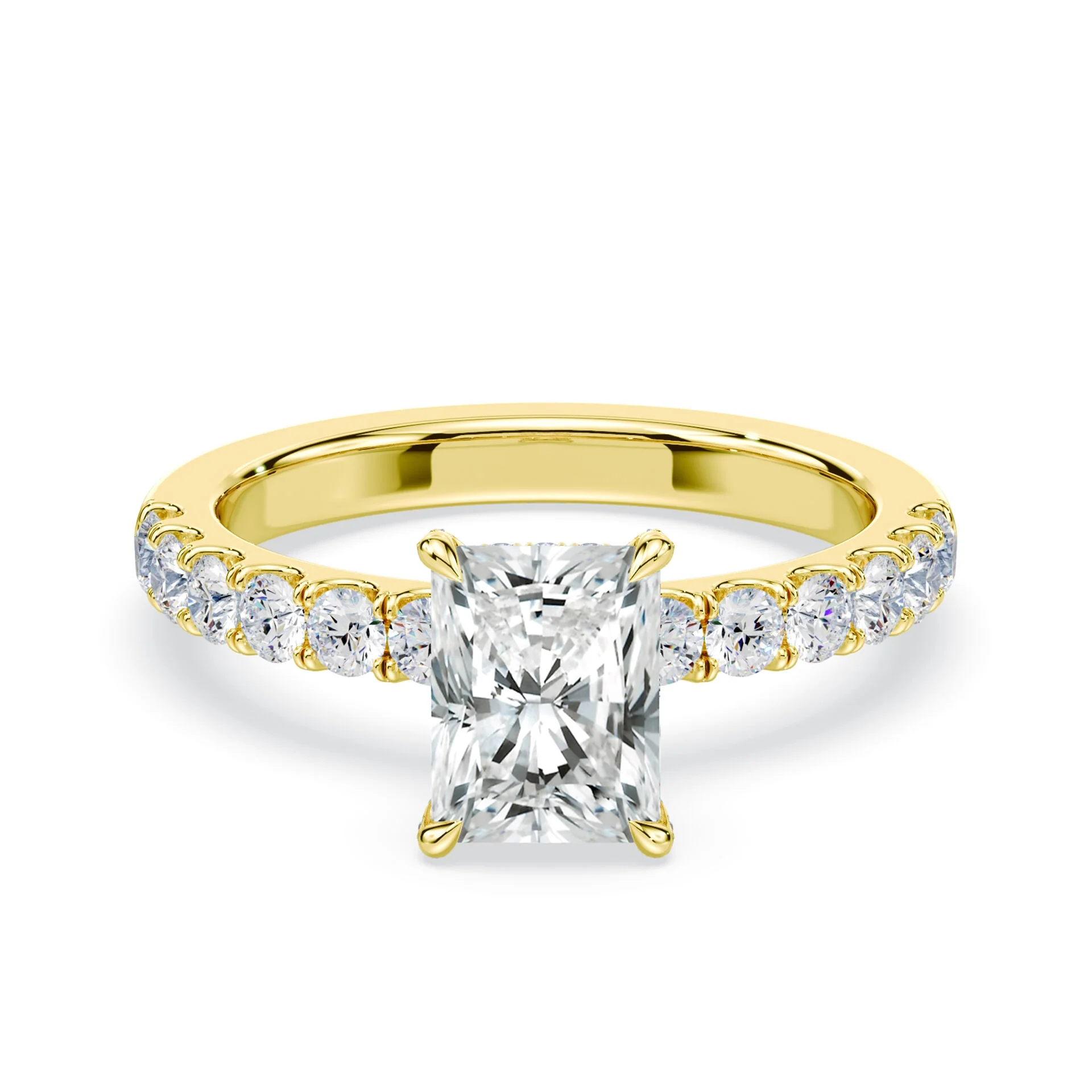 Radiant Allover Pave Medium Band Ring