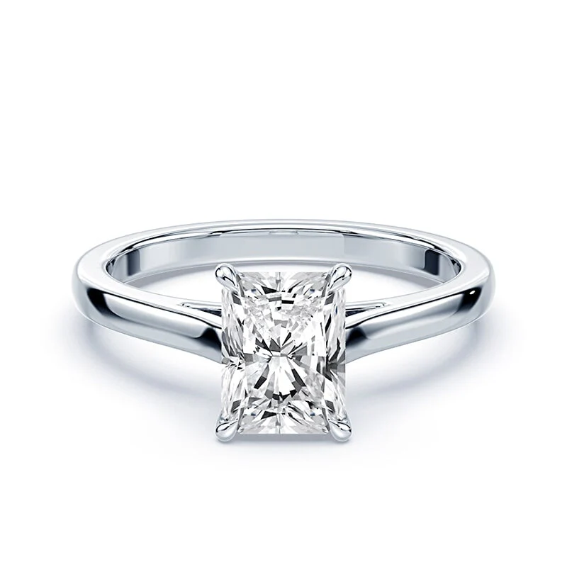 Radiant Sleek Cathedral Ring