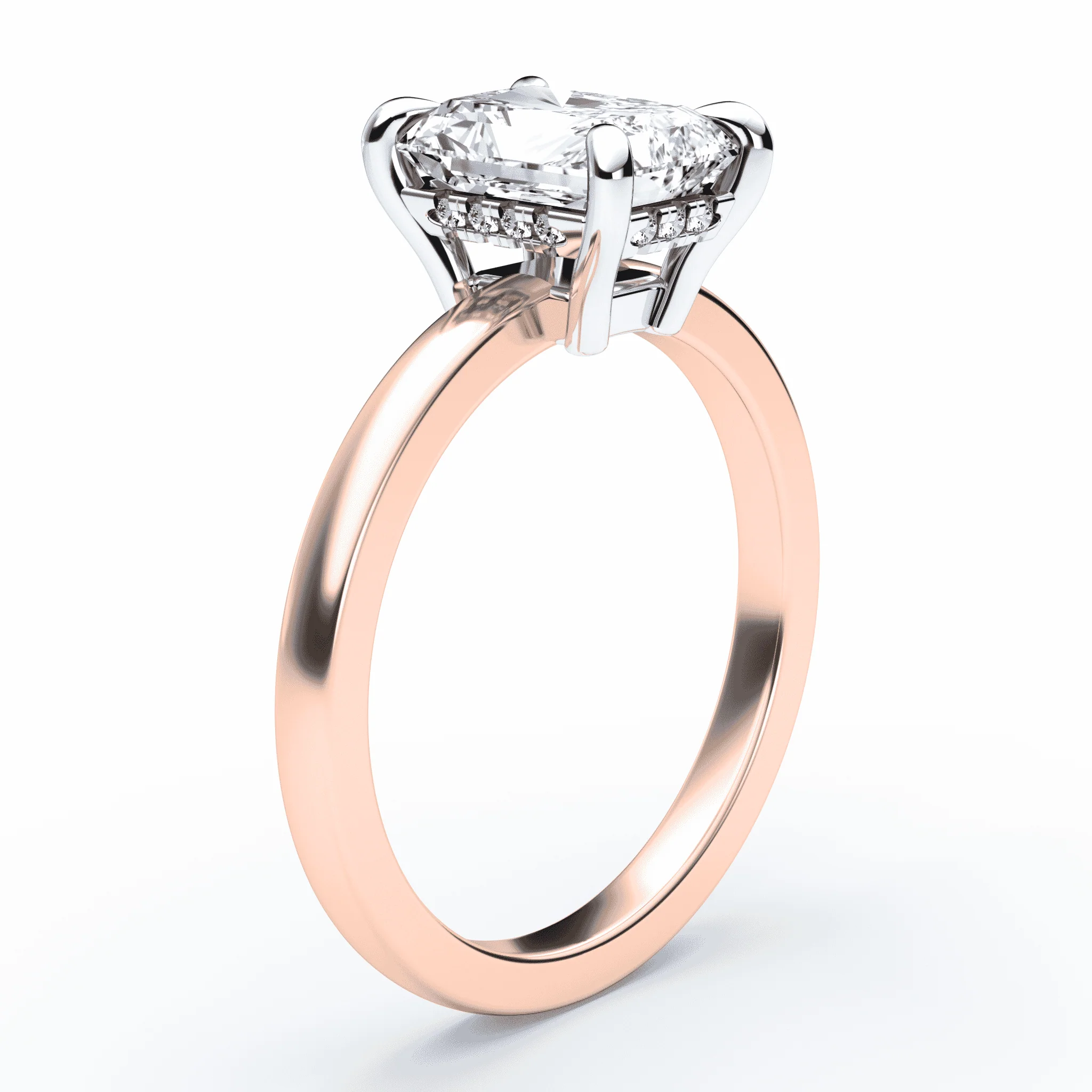 Radiant Cut Low Profile Hidden Halo - Image 2