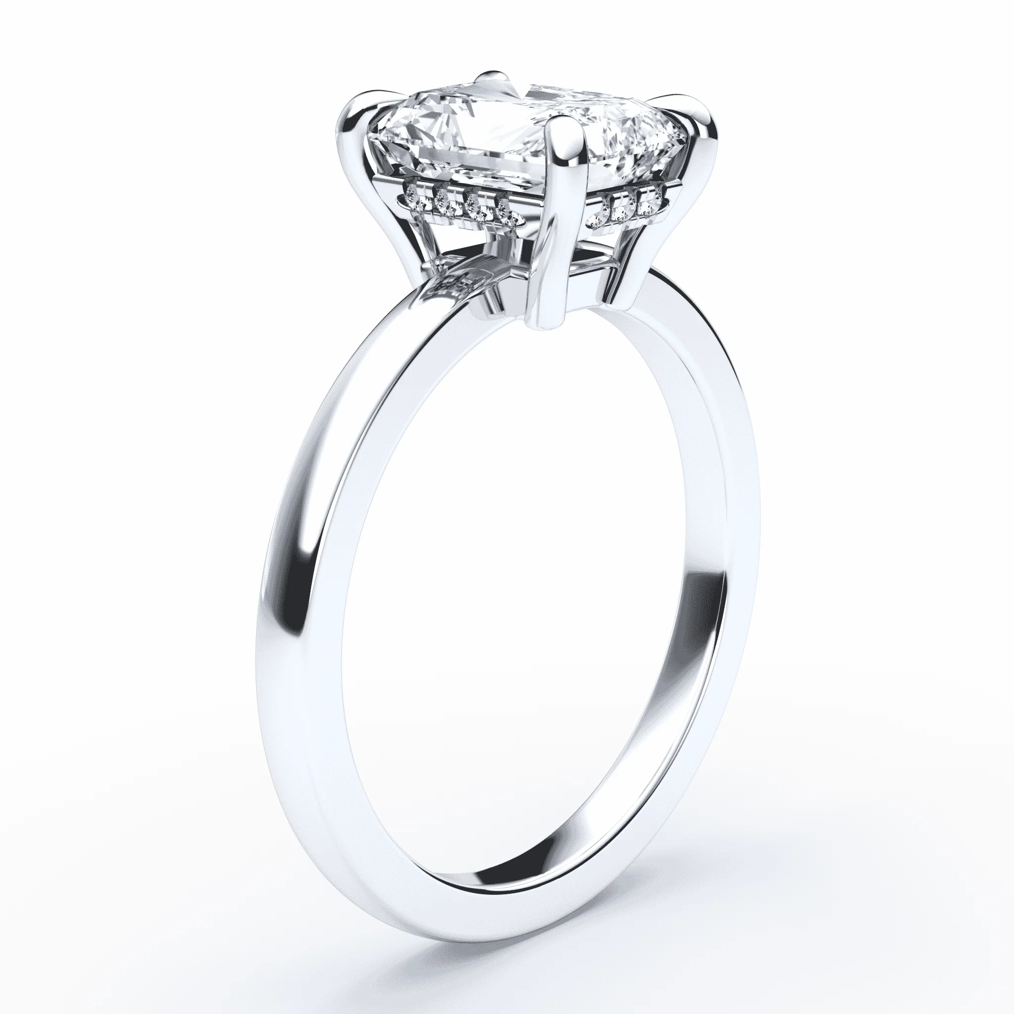 Radiant Cut Low Profile Hidden Halo - Image 2