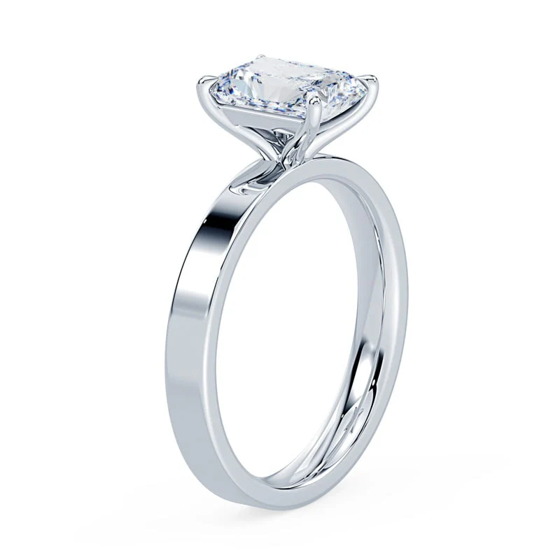Radiant Cut Wide Solitaire - Image 2
