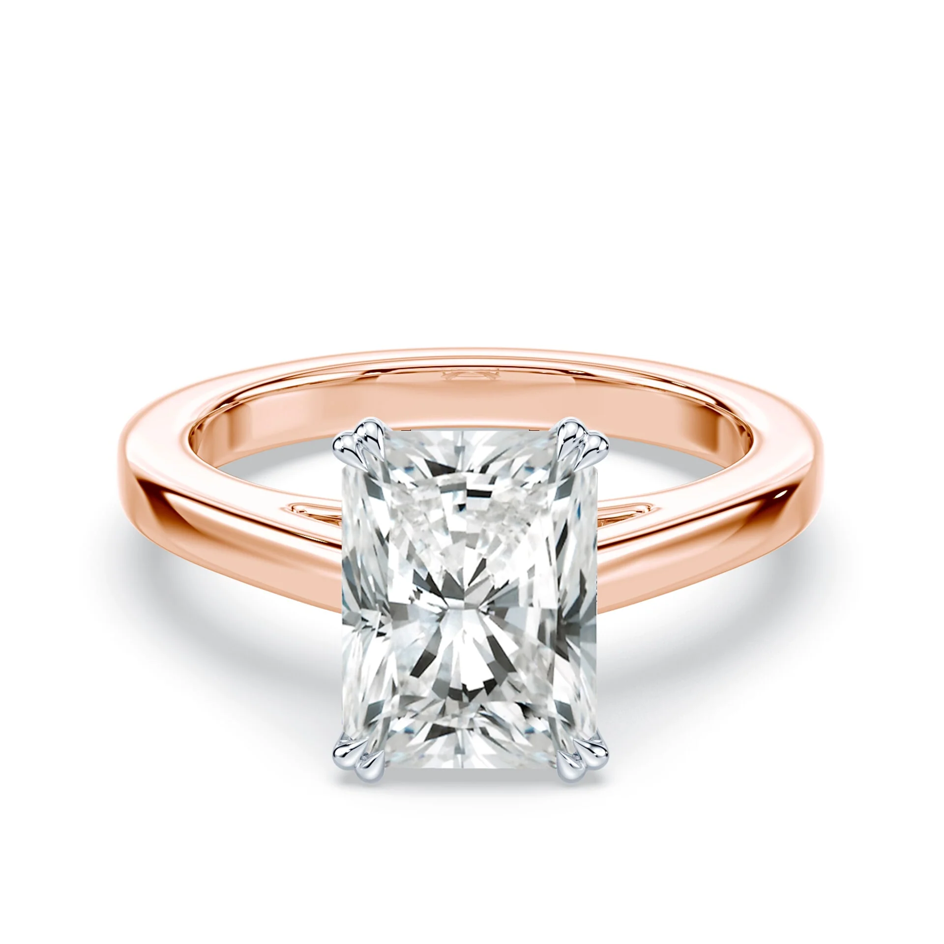 Radiant Cut Double Prong Cathedral