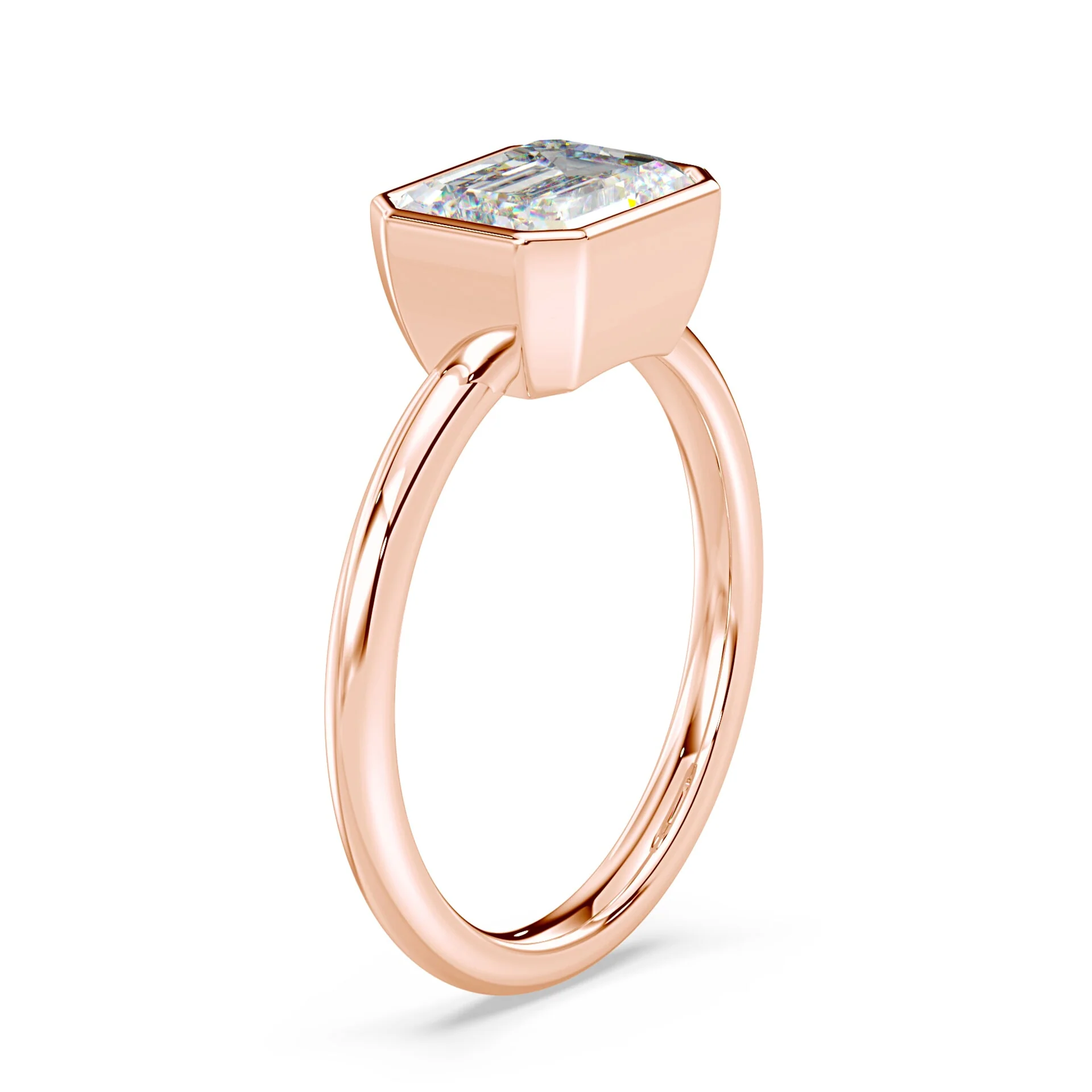 Radiant Cut East-West Bezel Ring - Image 2