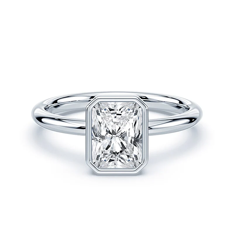 Radiant Cut Bezel Ring