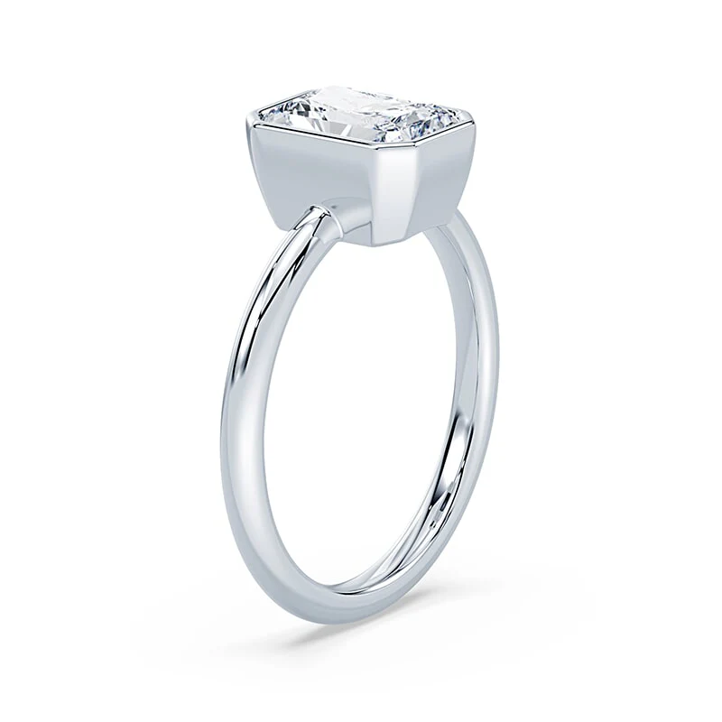 Radiant Cut Bezel Ring - Image 2