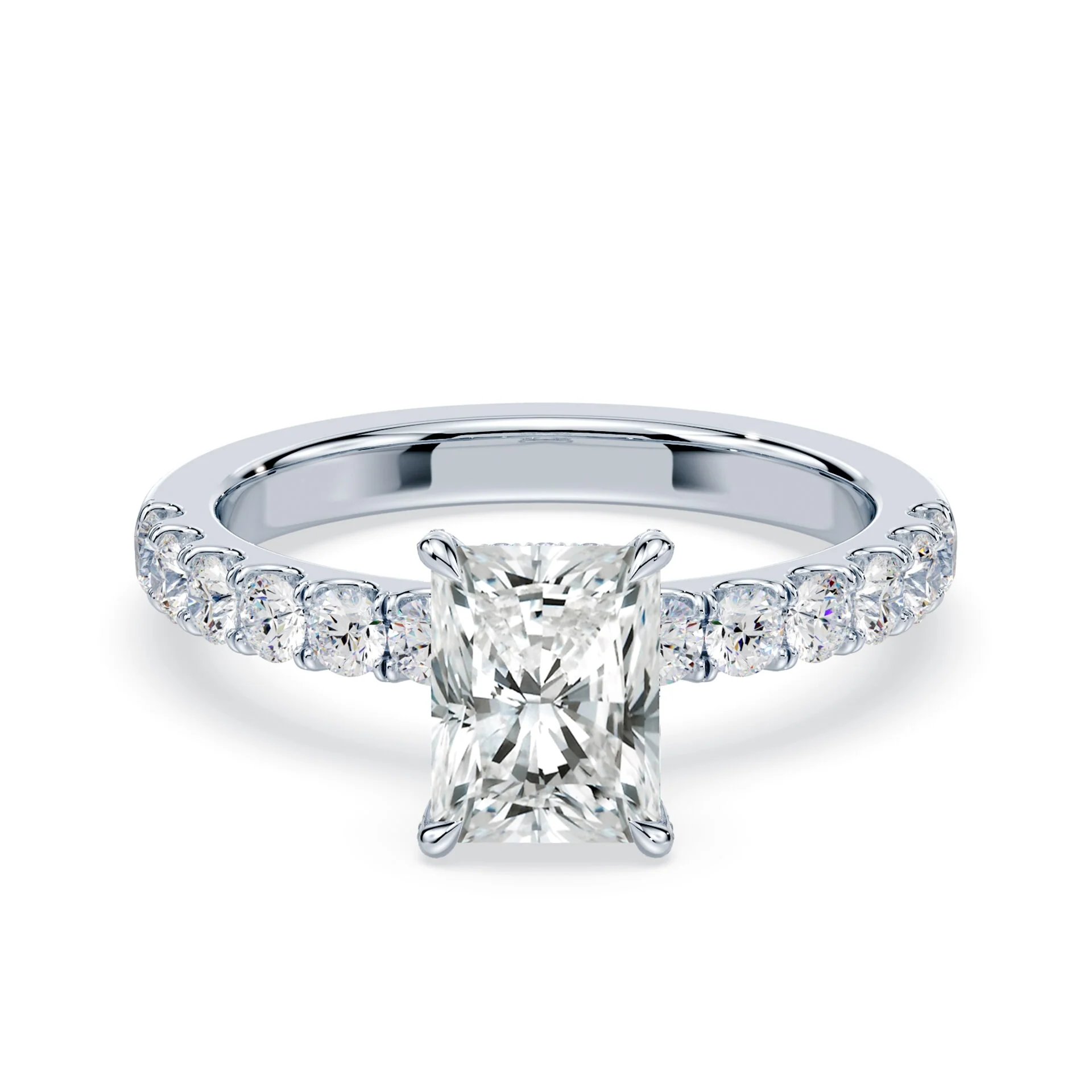 Radiant Allover Diamond Medium Band Ring