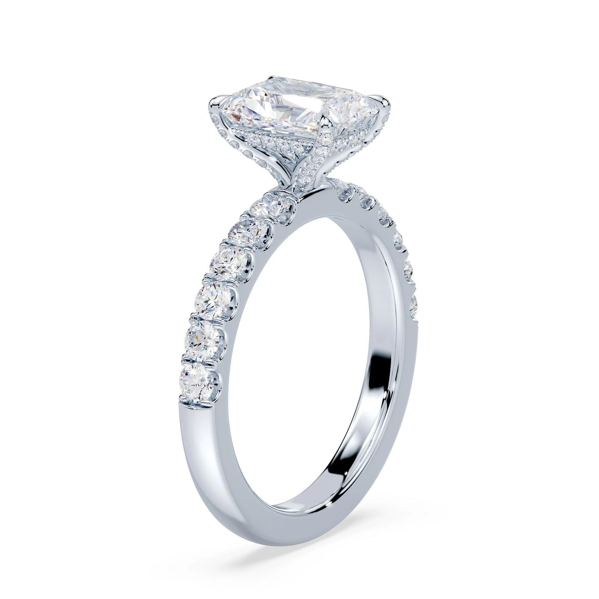 Radiant Allover Diamond Medium Band Ring - Image 2