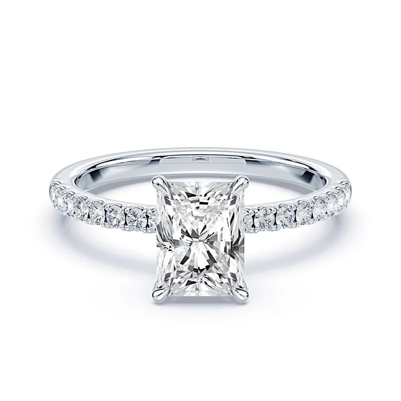 Radiant Cut Allover Pave Ring