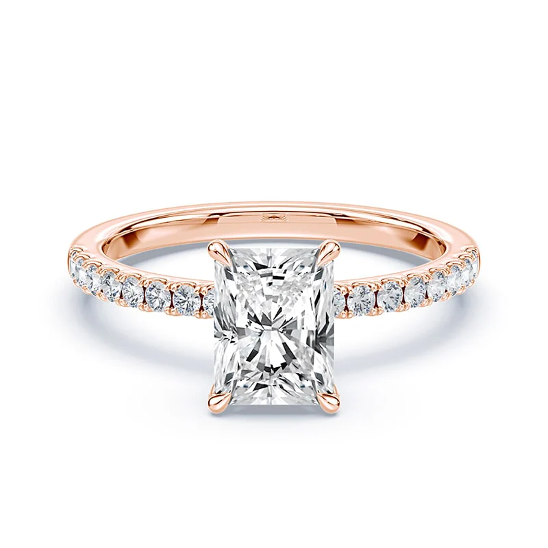 Radiant Cut Allover Pave Ring