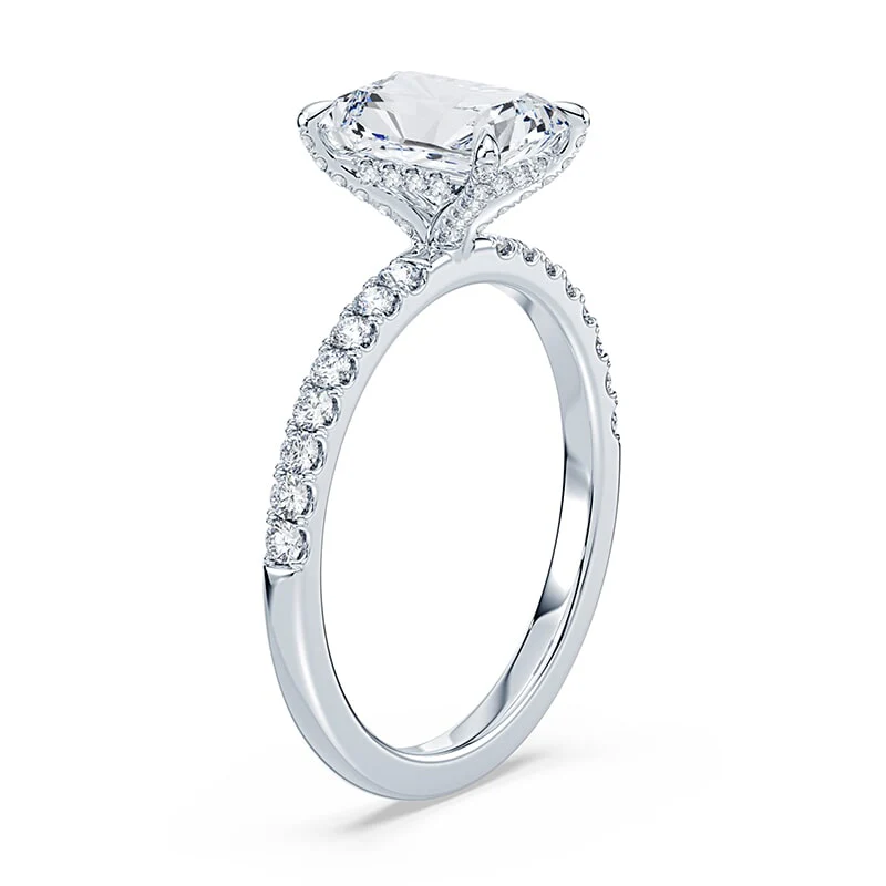 Radiant Cut Allover Pave Ring - Image 2