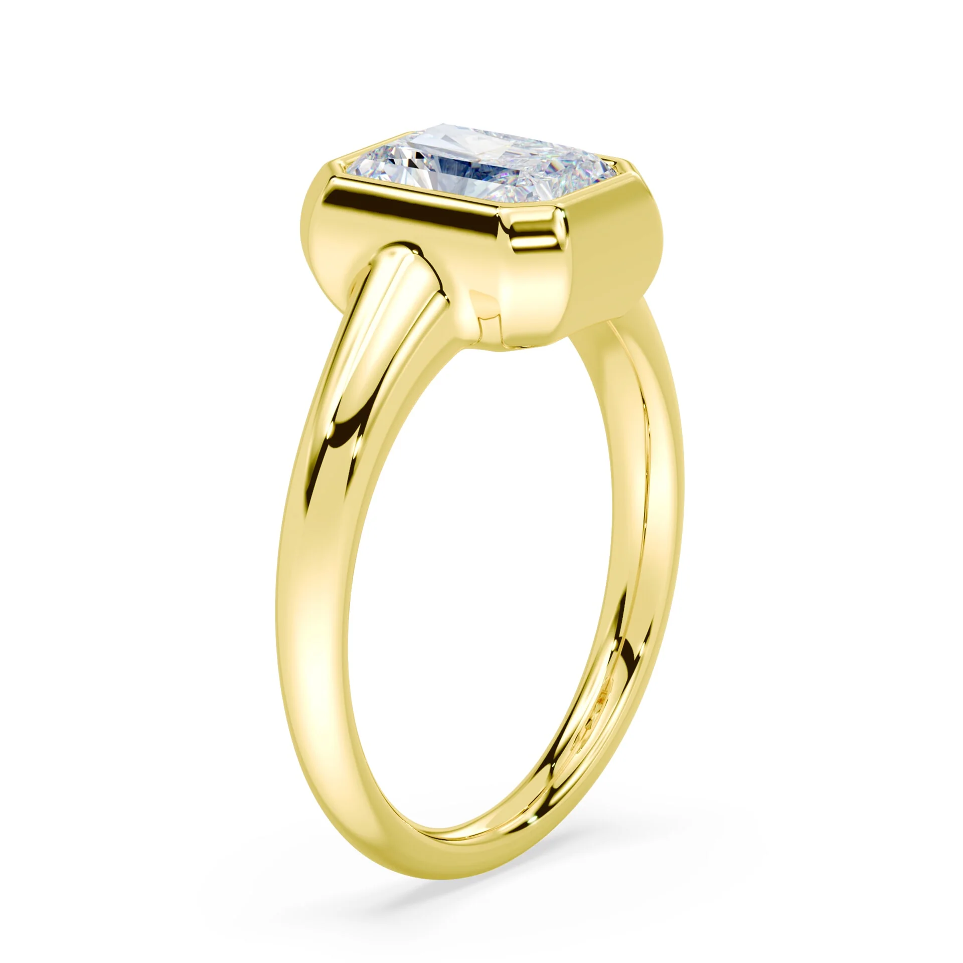 Radiant Cut Wide Bezel Ring - Image 2