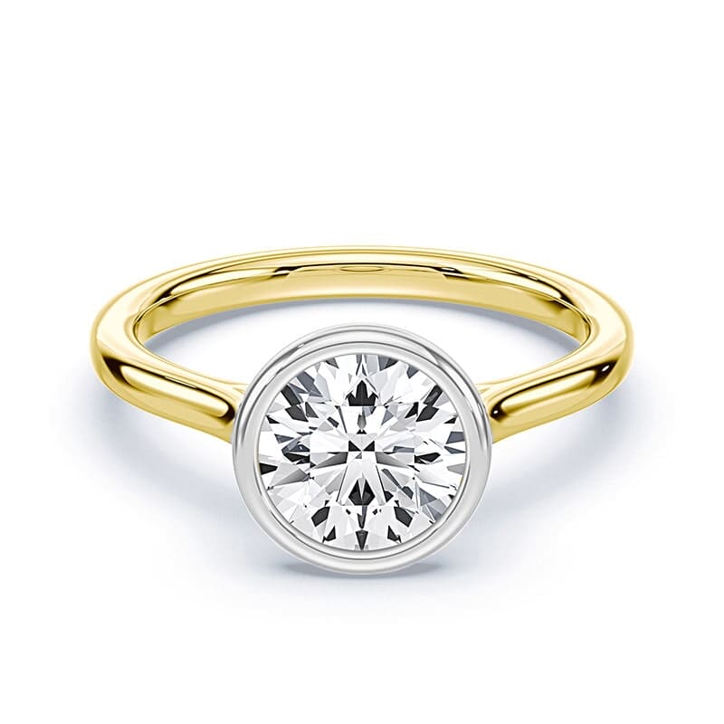 Cathedral Bezel Engagement Ring