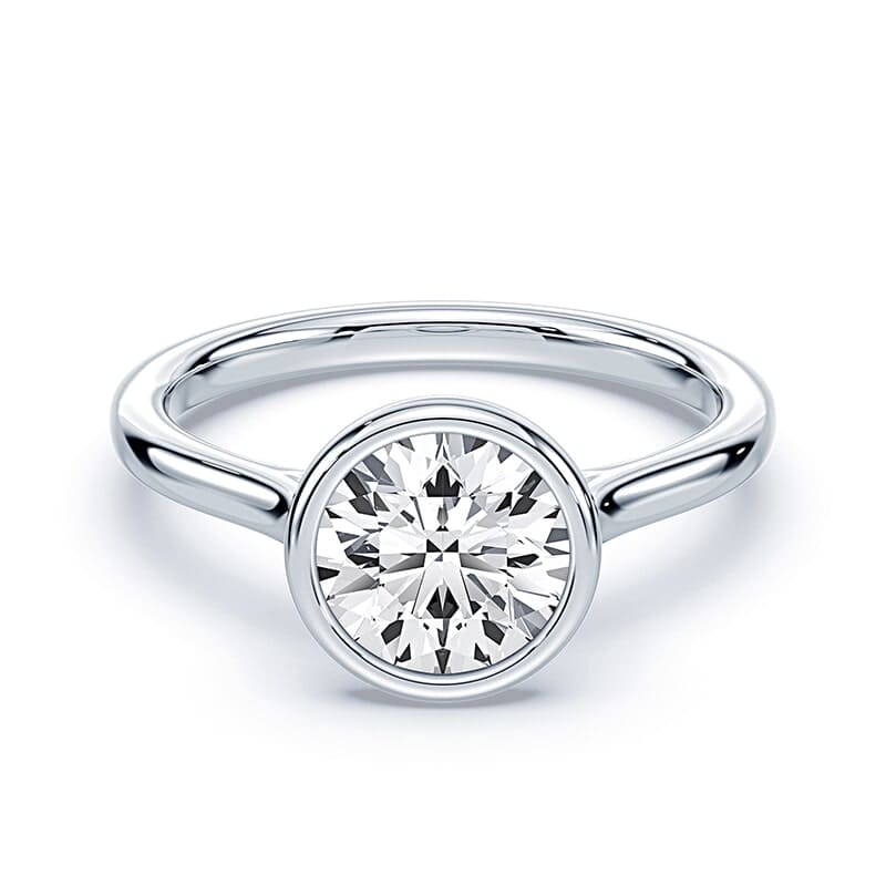 Cathedral Bezel Engagement Ring