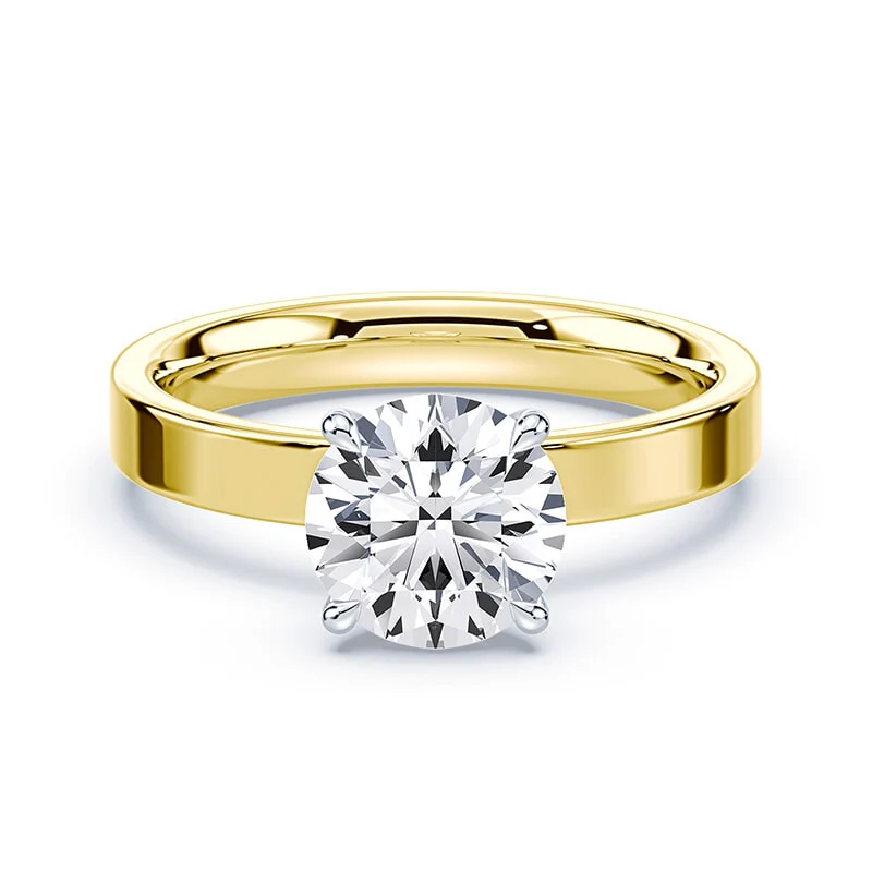 Wide Solitaire Ring