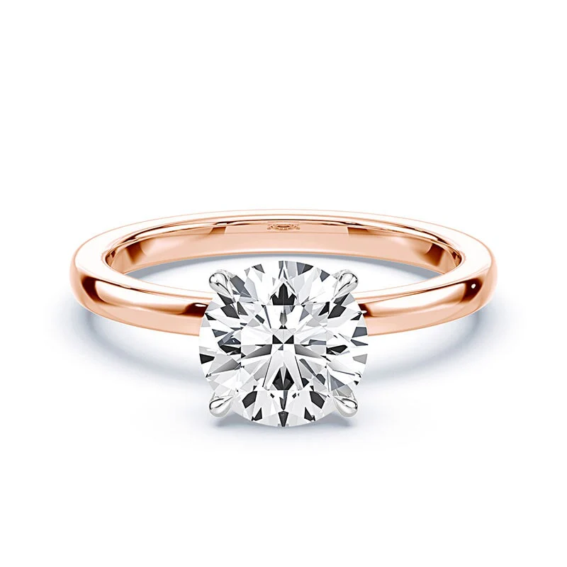 Pave Prongs Round Solitaire