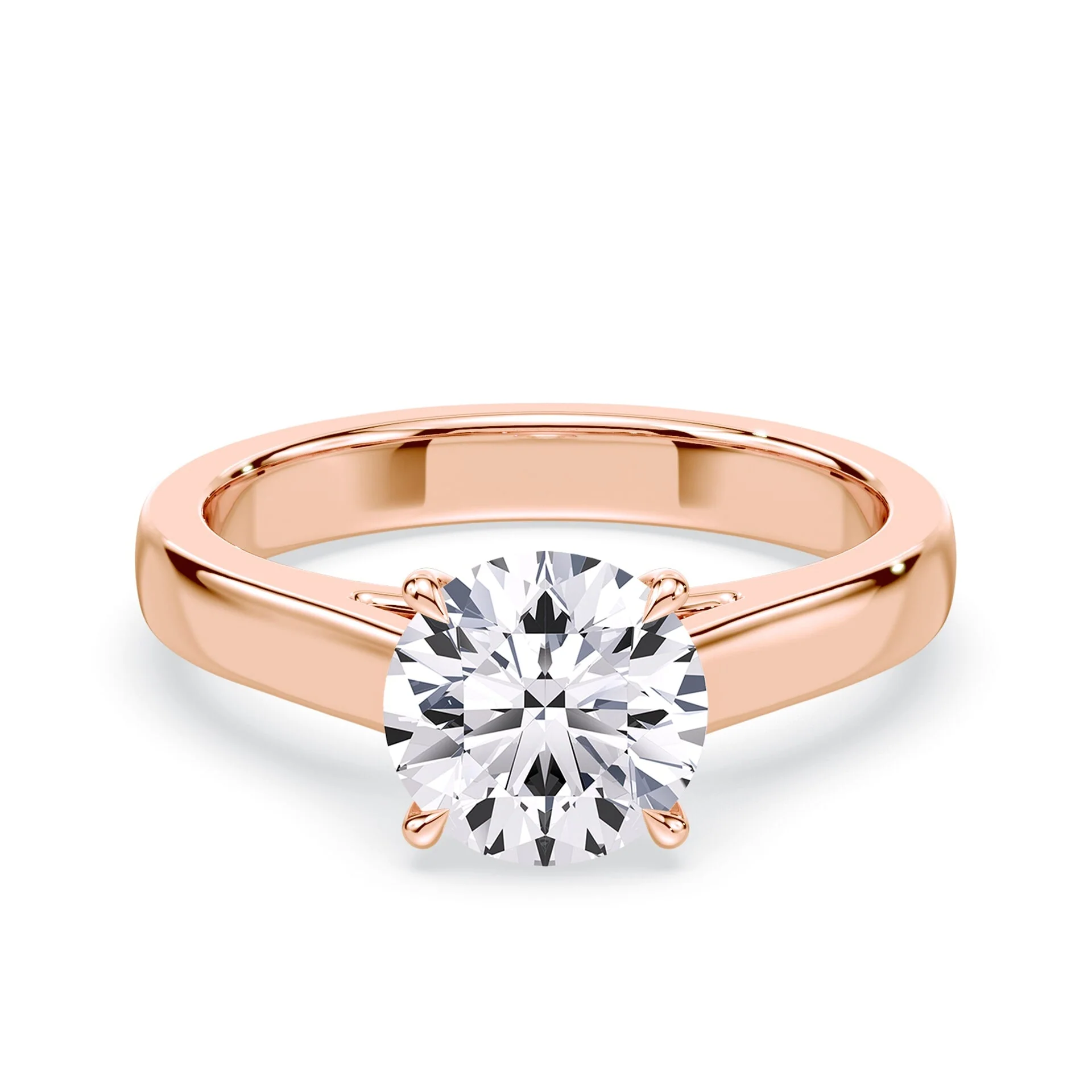 Wide Cathedral Engagement Ring