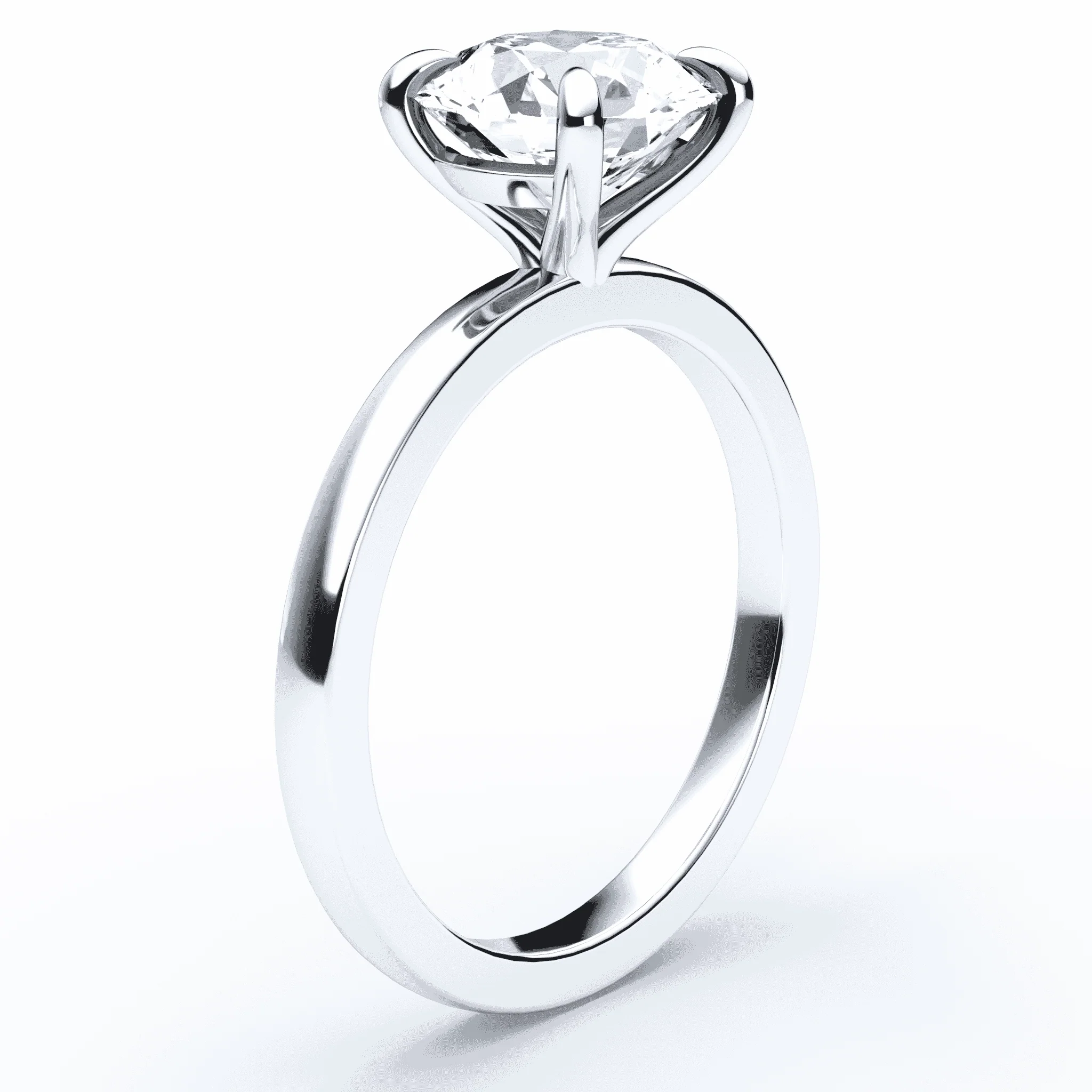 Round Engagement Ring - Image 2