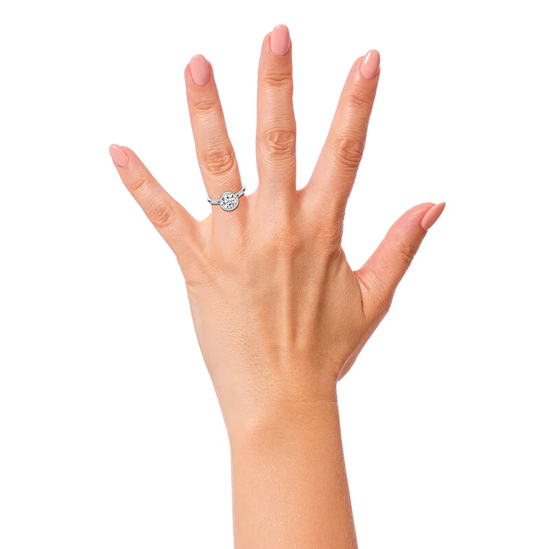 Cathedral Bezel Engagement Ring - Image 4