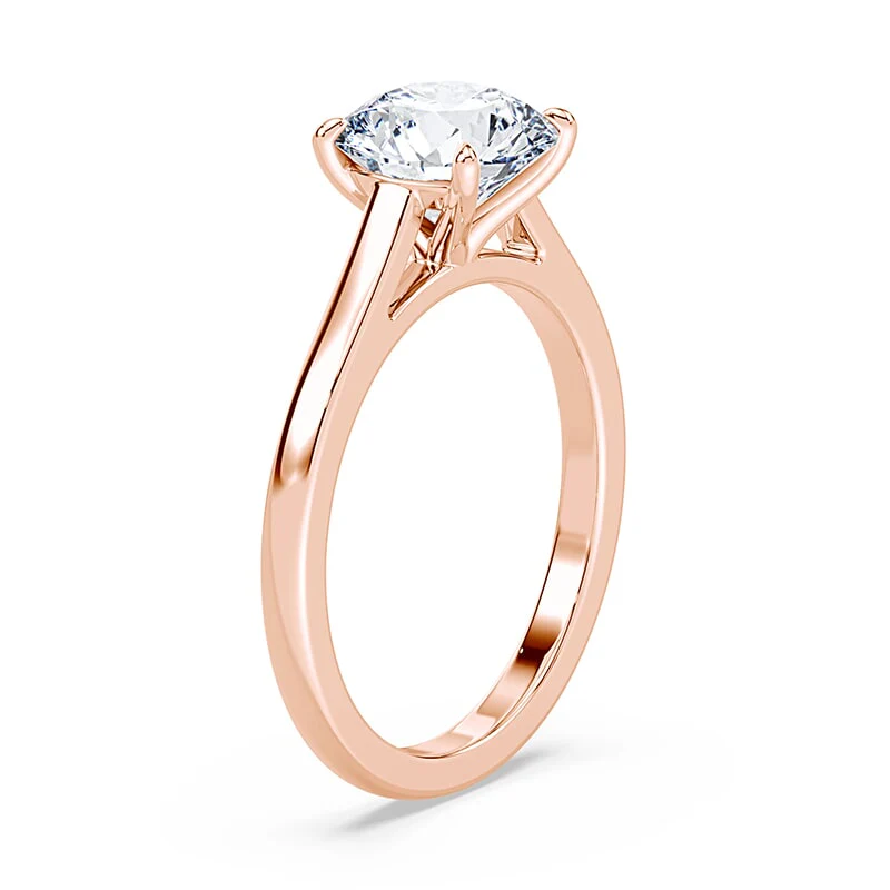Sleek Cathedral Engagement Ring - Image 2