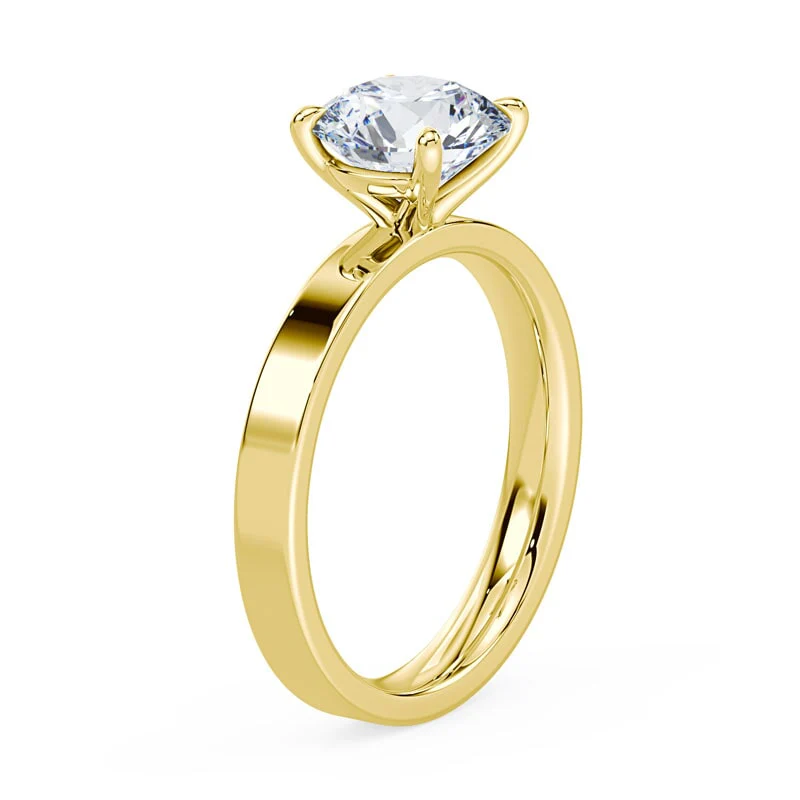 Wide Solitaire Ring - Image 2