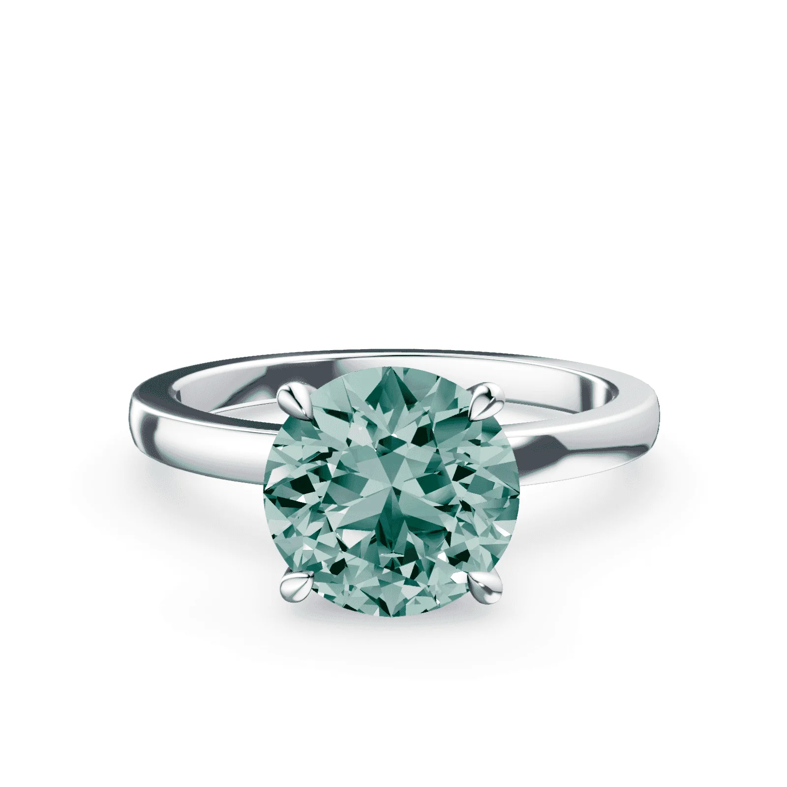 Green Diamond Ring