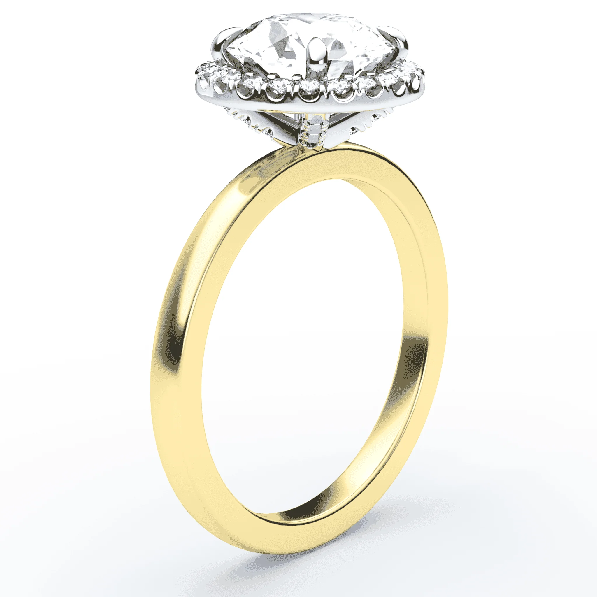 Halo Accented Engagement Ring - Image 2
