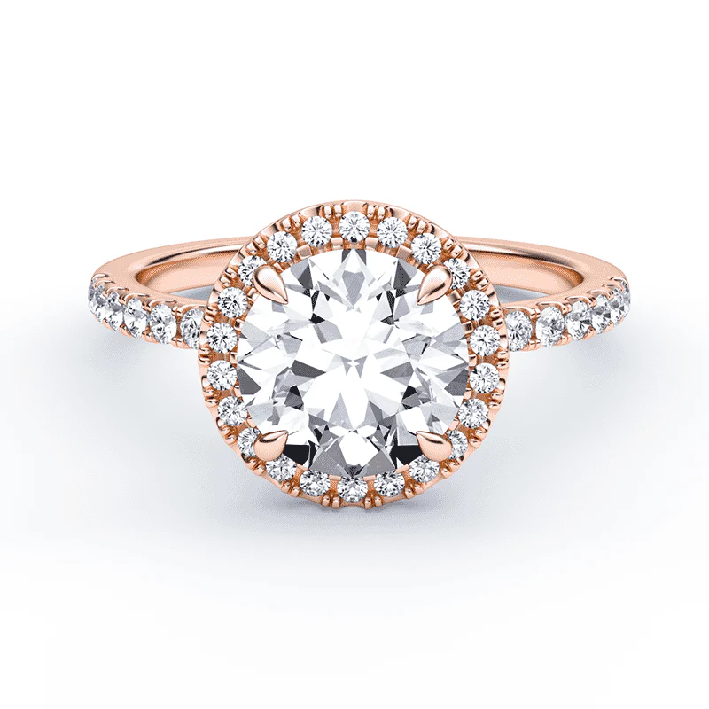 Halo Accented Pave Ring