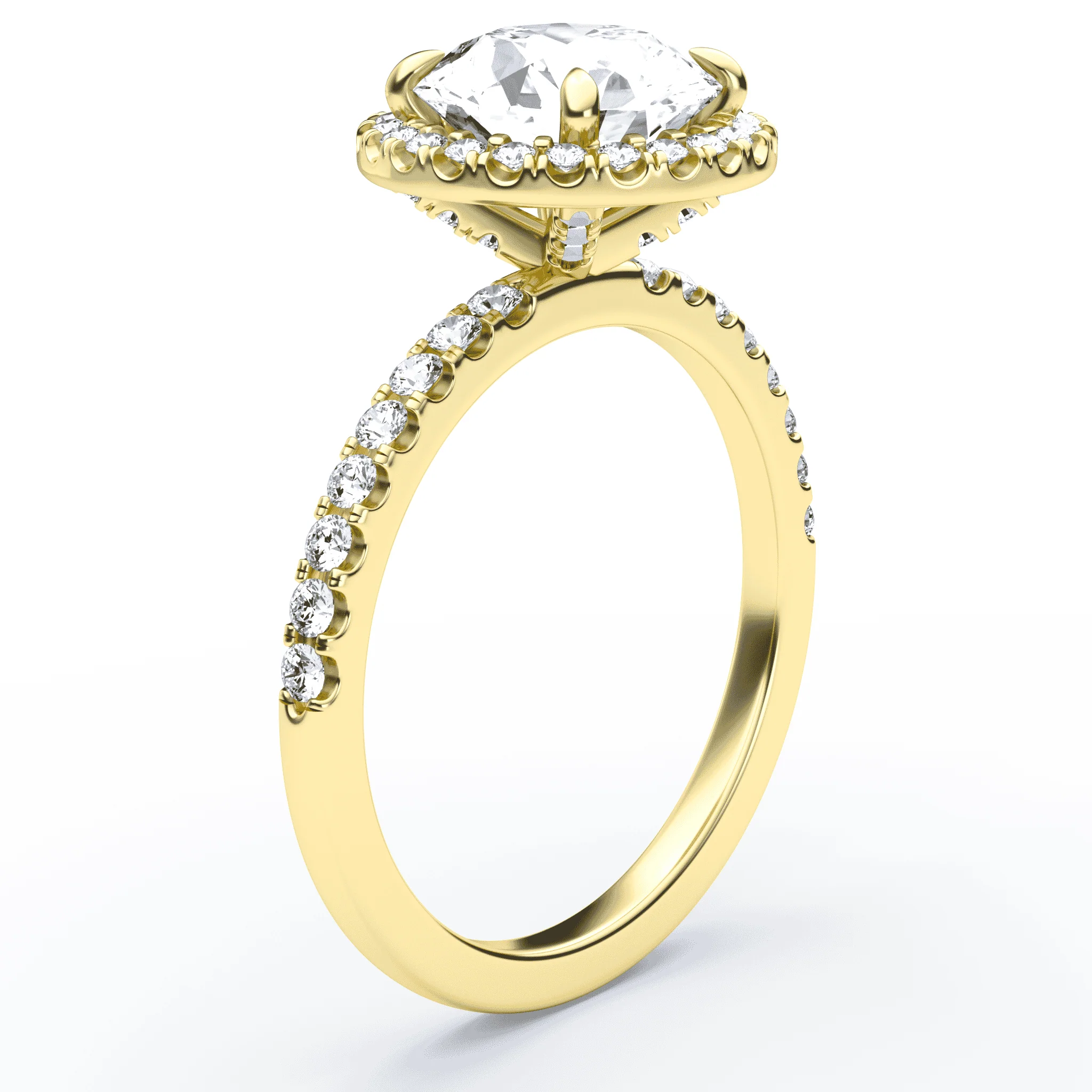Halo Accented Pave Ring - Image 2
