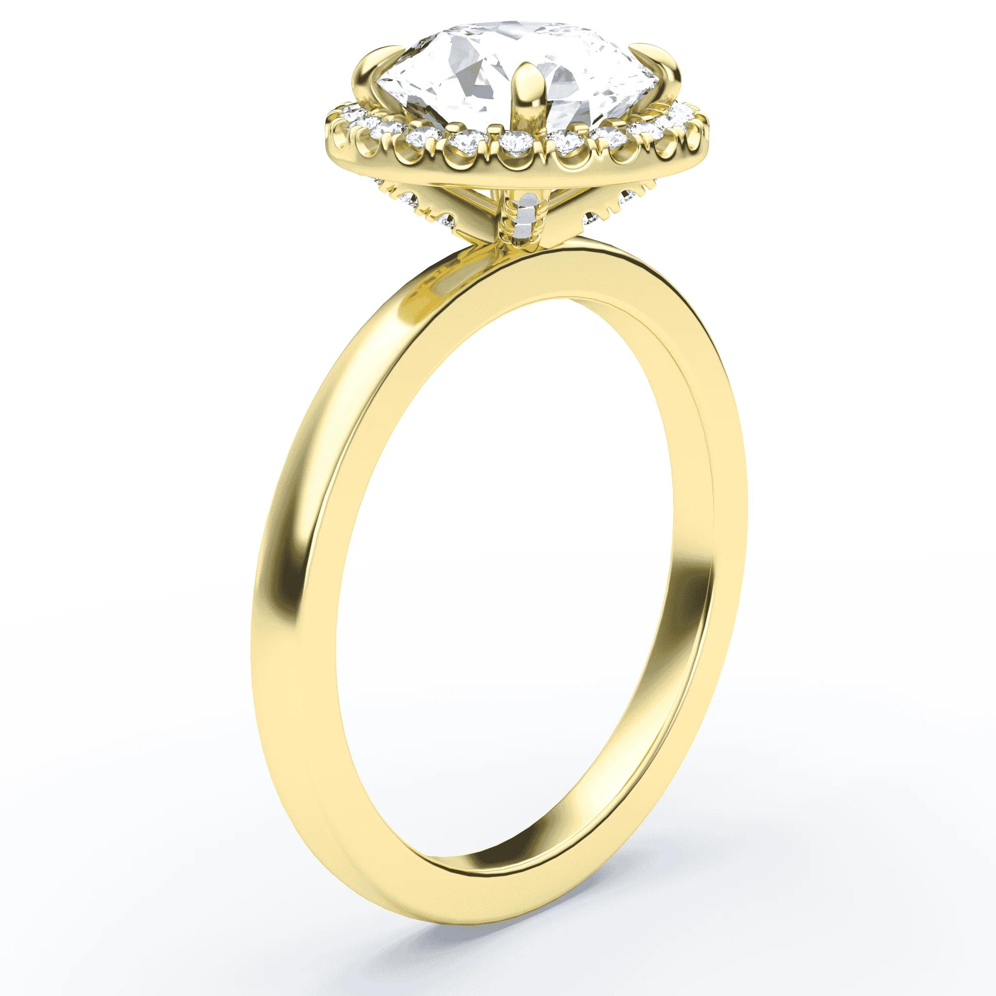 Halo Accented Engagement Ring - Image 2