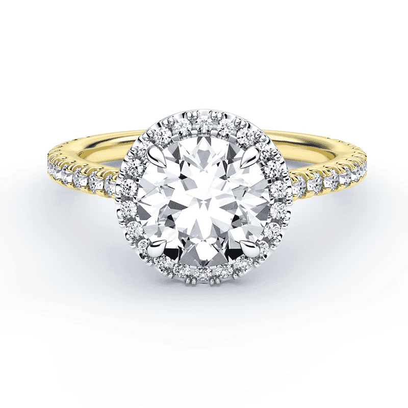 Halo Luxe Pave Engagement Ring