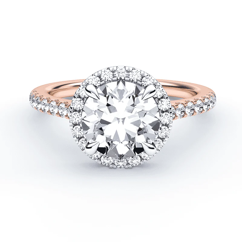 Halo Pave Engagement Ring