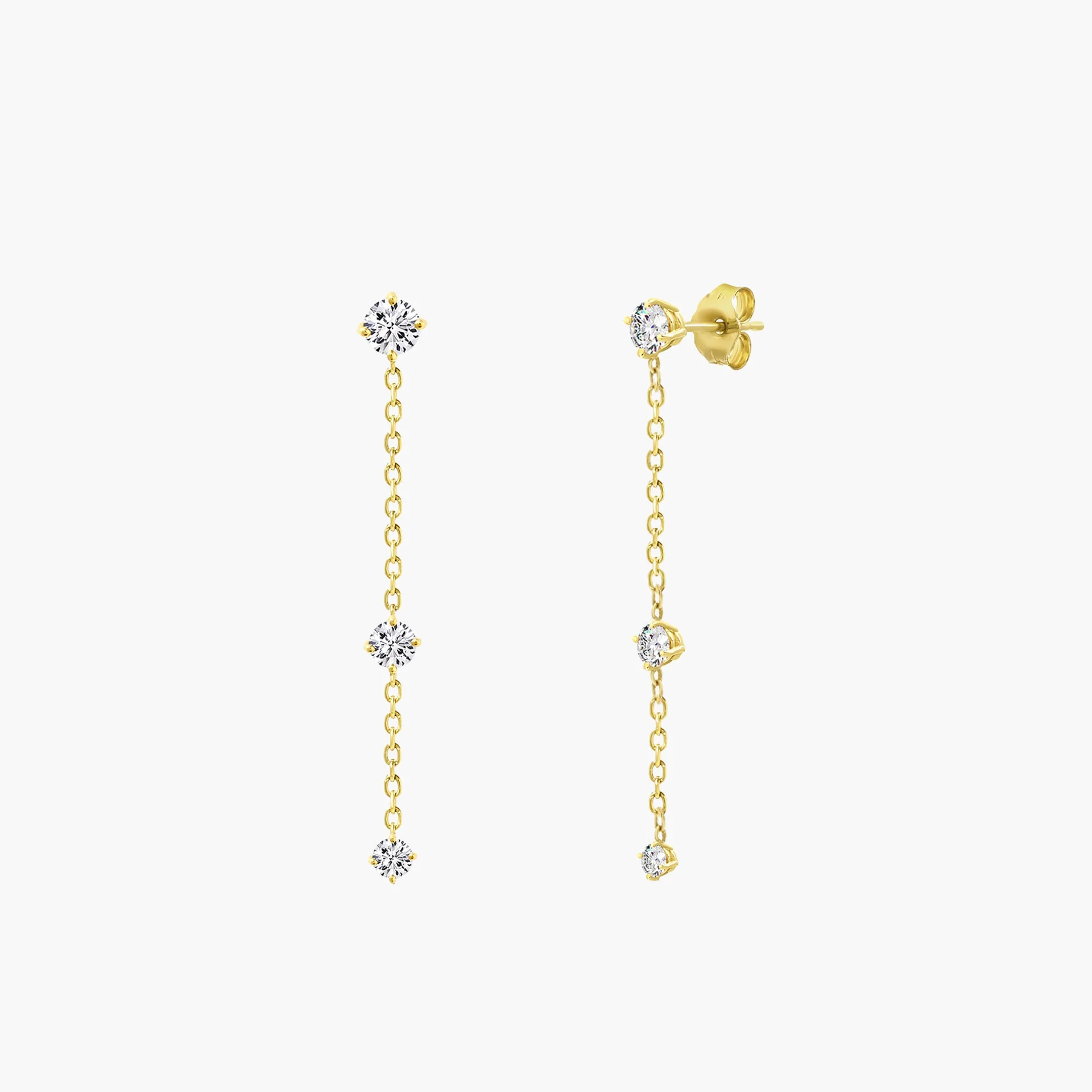 Diamond Drop Earrings - Image 2