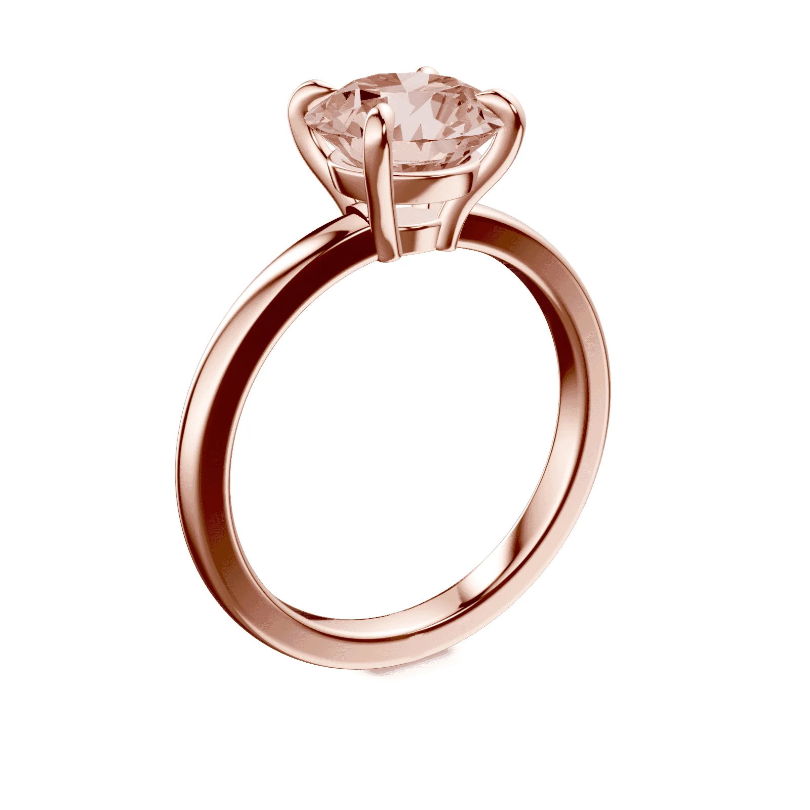 Low Profile Pink Diamond Ring - Image 2